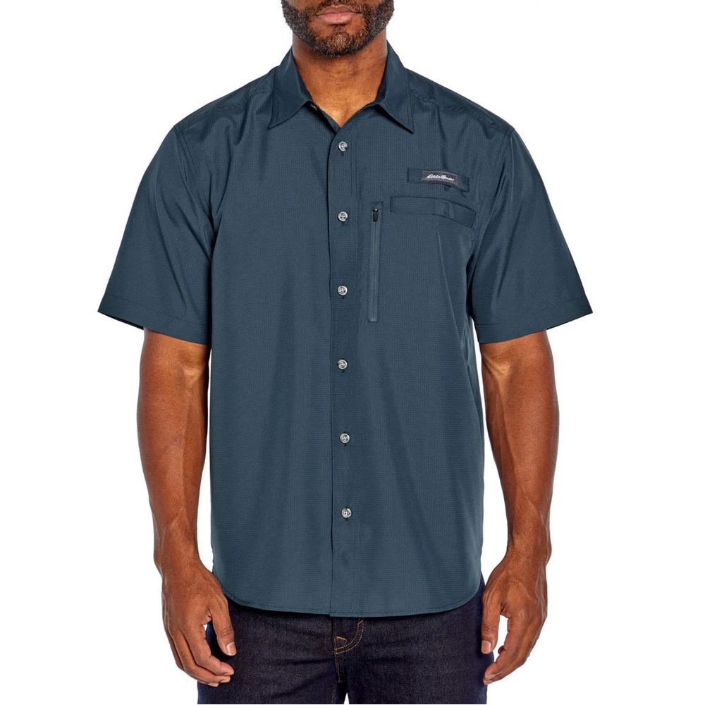Columbia Blue Lightweight Casual Button Down Shirt